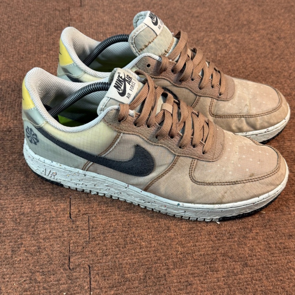 Nike Air Force 1 Crater Men Brown Kelp Cave Purple DH2521-200 Size 11.5 Sneaker